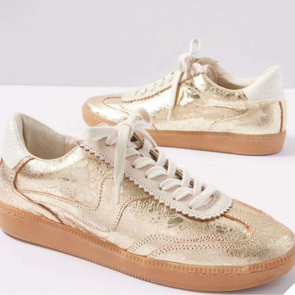 Dolce Vita Metallic Gold Sneakers
